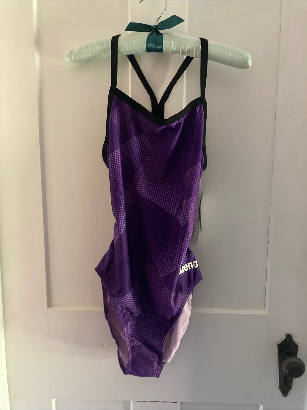 Arena Purple & Black Women’s One-Piece Swimsuit